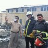 آتش سوزی در انبار ضایعات یک شرکت تولیدی در حاشیه جاده نیشابور به مشهد