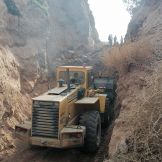 نجات راننده لودر از زیر ده ها تن خاک - سازمان آتش نشانی و خدمات ایمنی شهرداری نیشابور