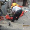 سقوط کارگر ساختمانی از بالای داربست | عکس از : مسعود عین آبادی