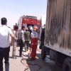 آتش سوزی کامیون جوجه | عکس از : حمید چنارانی