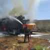 آتش سوزی کامیون  | عکس از : حمید چنارانی