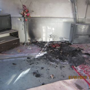 آتش نشانی نیشابور - آتش سوزی منزل مسکونی ناشی از توهم