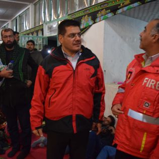 آتش نشانی نیشابور - موکب داران و مسئولین هیئت های مذهبی نکات ایمنی را رعایت کنند