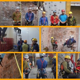 آتش نشانی نیشابور - برگزاری دوره فنی نجات در ارتفاع در نیشابور