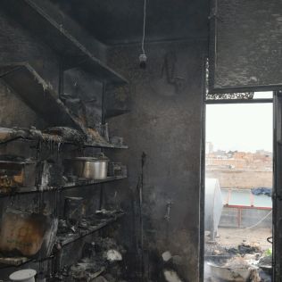 آتش نشانی نیشابور - آتش سوزی منزل