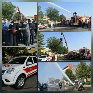 آتش نشانی نیشابور - پیوستن دو دستگاه خودروی تخصصی آتش نشانی به چرخه عملیات سازمان 