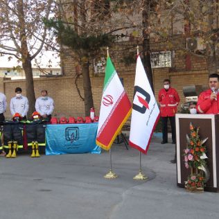 آتش نشانی نیشابور - آیین پایان دوره آموزشی و آغاز به کار آتش‌نشانان تازه نفس