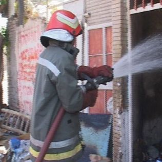 آتش نشانی نیشابور - آتش سوزی قهوه خانه