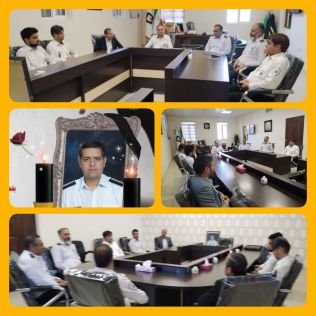 آتش نشانی نیشابور - همدردی مدیران و کارشناسان اورژانس ۱۱۵ نیشابور با آتش نشانان ، در سوگ همکار فقیدشان