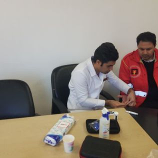 آتش نشانی نیشابور - آتش نشانان نیشابور هم به پویش ملی سلامت پیوستند