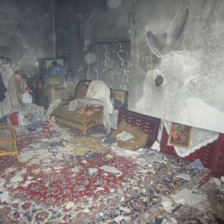 آتش نشانی نیشابور - آتش سوزی منزل مسکونی