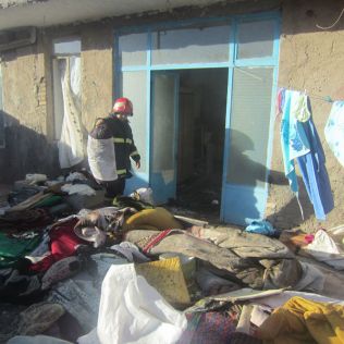 آتش نشانی نیشابور - آتش سوزی منزل مسکونی