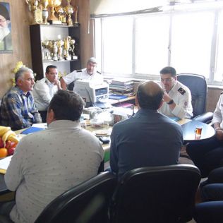 آتش نشانی نیشابور - بازدید همکاران  آتش نشانی  تبریز از آتش نشانی نیشابور