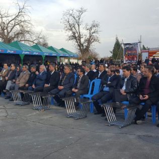 آتش نشانی نیشابور - مراسم سیزدهمین سالگرد شهدای آتش نشان و جان باختگان حادثه انفجار قطار نیشابور برگزار شد