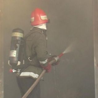 آتش نشانی نیشابور - آتش سوزی در رستوران