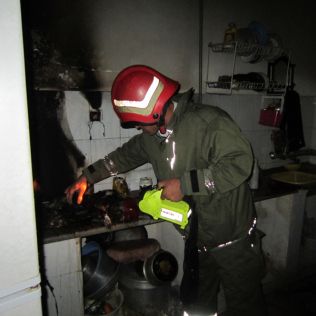 آتش نشانی نیشابور - آتش سوزی منزل مسکونی