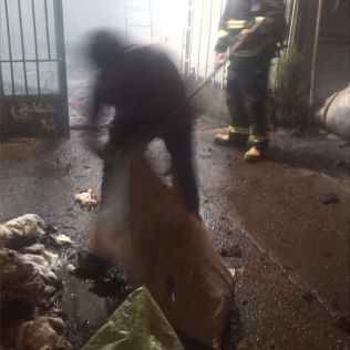 آتش نشانی نیشابور - آتش به جان پنبه افتاد