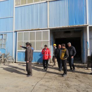 آتش نشانی نیشابور - بازدید مدیرعامل،معاونت عملیات و معاونت پیشگیری سازمان از کارخانه روغن نباتی