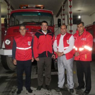 آتش نشانی نیشابور -  کاهش چشمگیر آمار حوادث و آتش سوزی ها در شب چهارشنبه سوری نیشابور