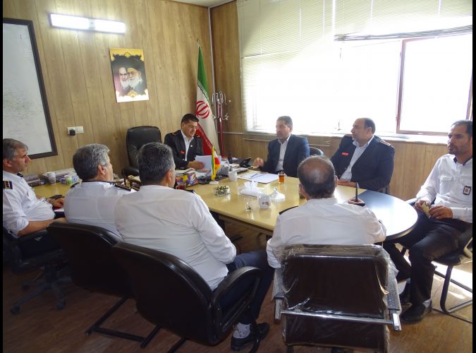 نیروهای ستادی ساختمان آتش نشان شهید مرتضی فخریان