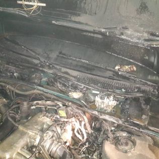 آتش نشانی نیشابور - آتش سوزی خودروی سواری