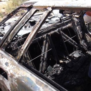 آتش نشانی نیشابور - حریق خودرو دوو