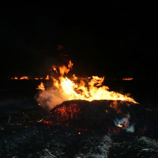 آتش نشانی نیشابور - آتش در خرمن گندم