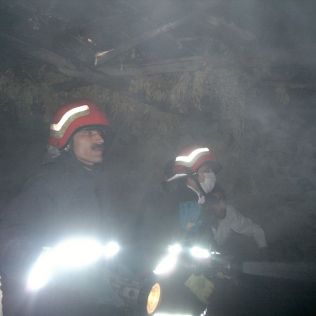 آتش نشانی نیشابور - آتش سوزی انبار علوفه