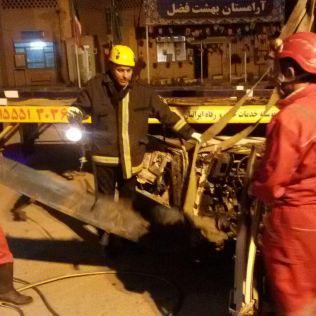آتش نشانی نیشابور - زوجی که در آتش سوختند