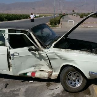 آتش نشانی نیشابور - برخورد پیکان و پراید